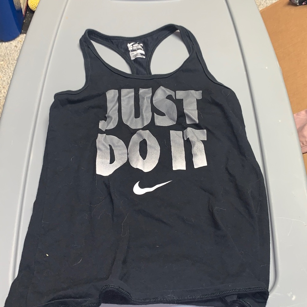 Black Nike dry fit just do it tank top